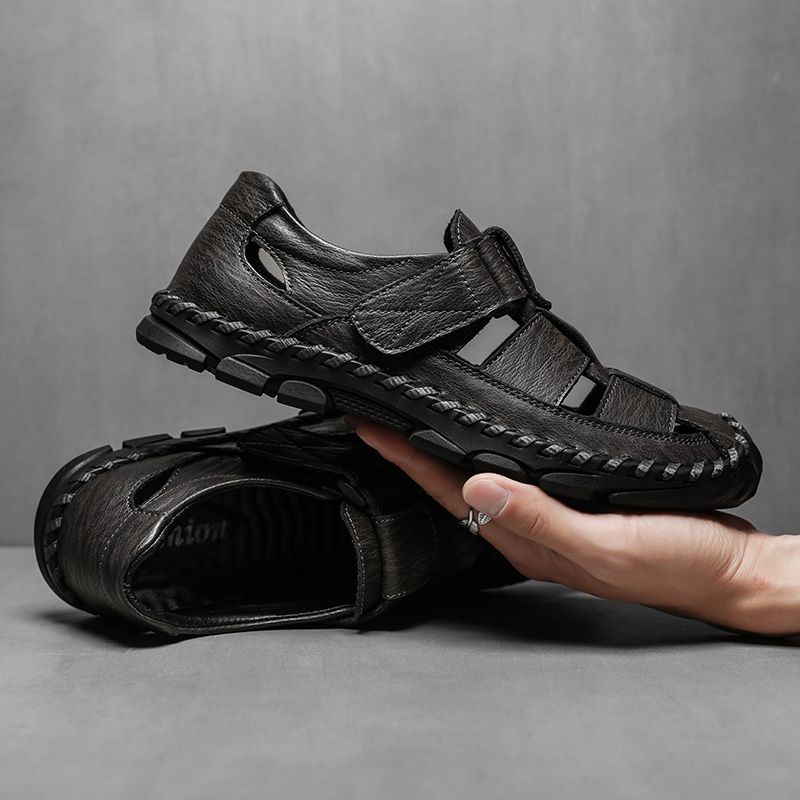 Anselmo Heren Casual Sandalen - Koffie