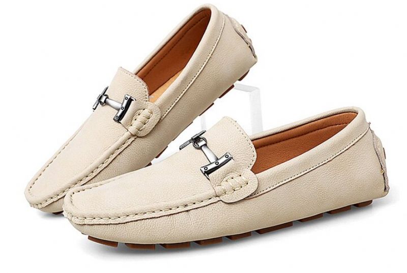 Anthuan Heren Loafers Luxe Schoenen - Beige