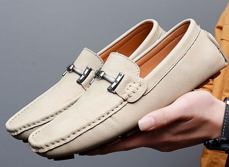 Anthuan Heren Loafers Luxe Schoenen - Beige