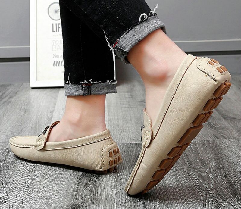 Anthuan Heren Loafers Luxe Schoenen - Beige