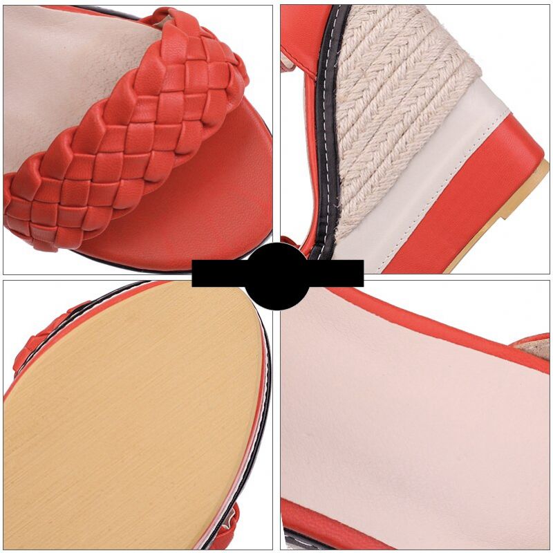 Antigua Wedges - Rood