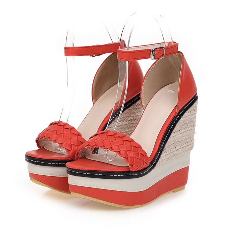Antigua Wedges - Rood