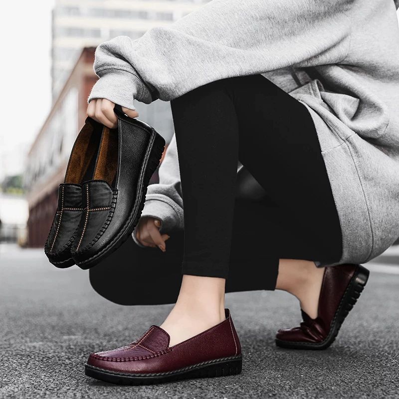 Antonia Dames Loafer Schoenen - Rood