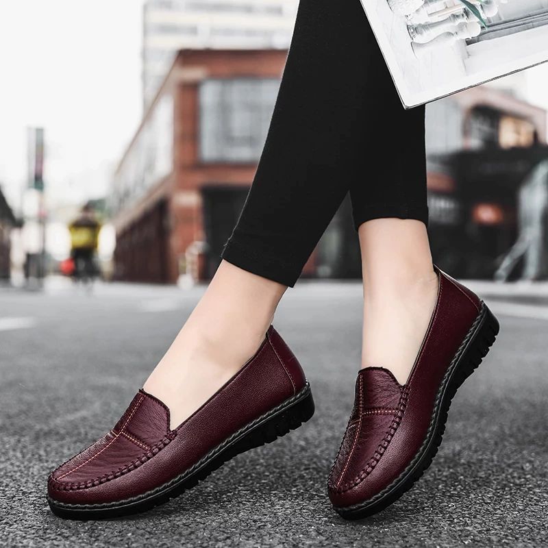 Antonia Dames Loafer Schoenen - Rood