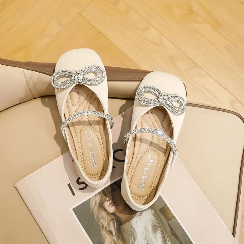 Antonieta Meisjes Platte Schoenen - Beige