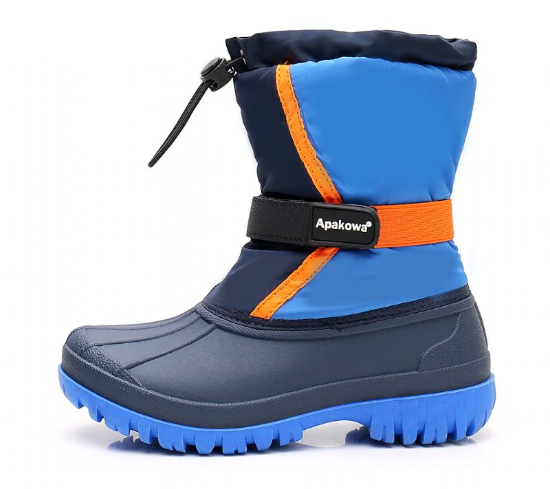Antunez Unisex Kids Winterlaarzen - Marineblauw Bont