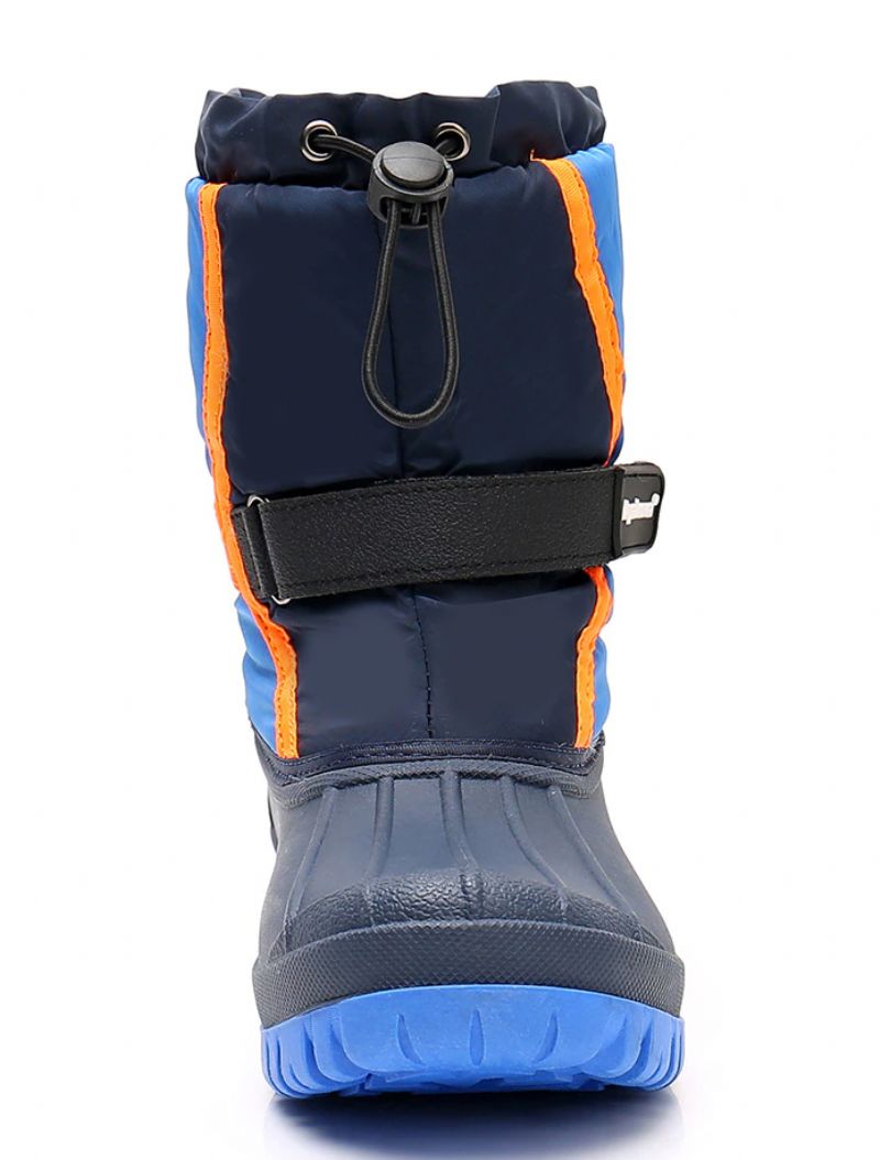 Antunez Unisex Kids Winterlaarzen - Marineblauw Bont
