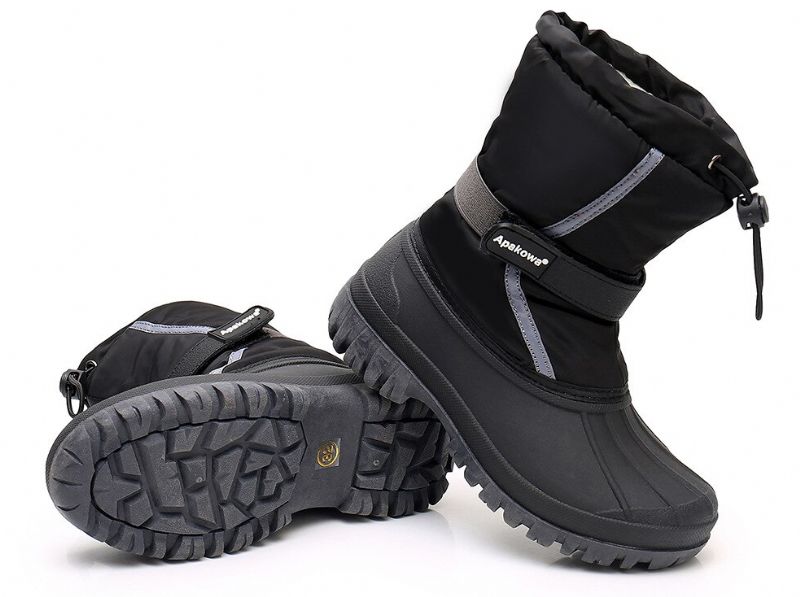 Antunez Unisex Kids Winterlaarzen - Marineblauw Bont