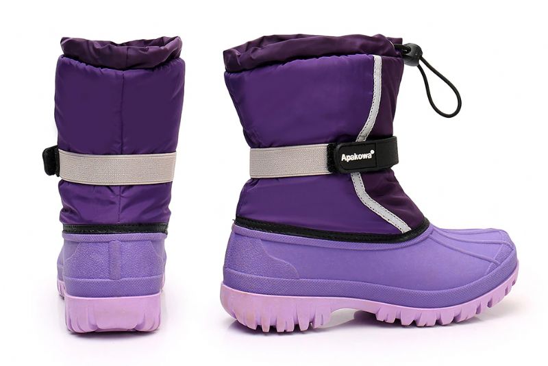 Antunez Unisex Kids Winterlaarzen - Marineblauw Bont