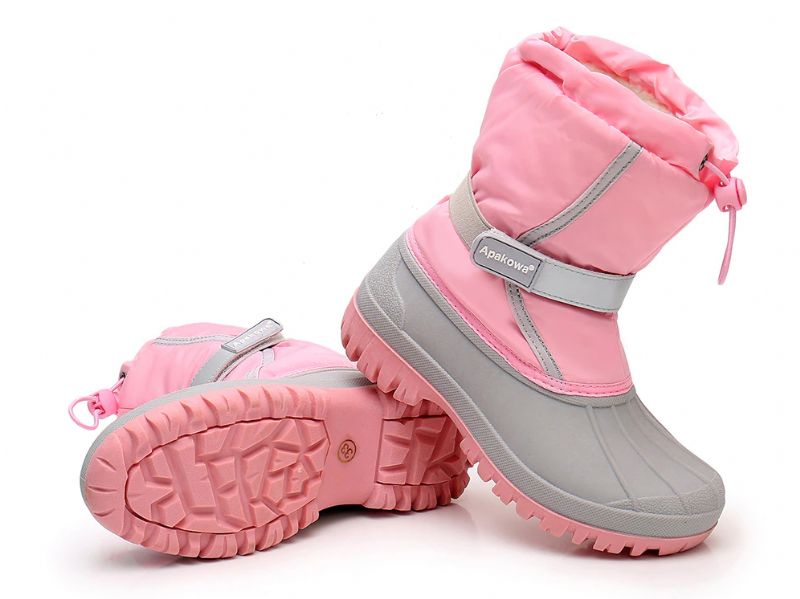 Antunez Unisex Kids Winterlaarzen - Marineblauw Bont