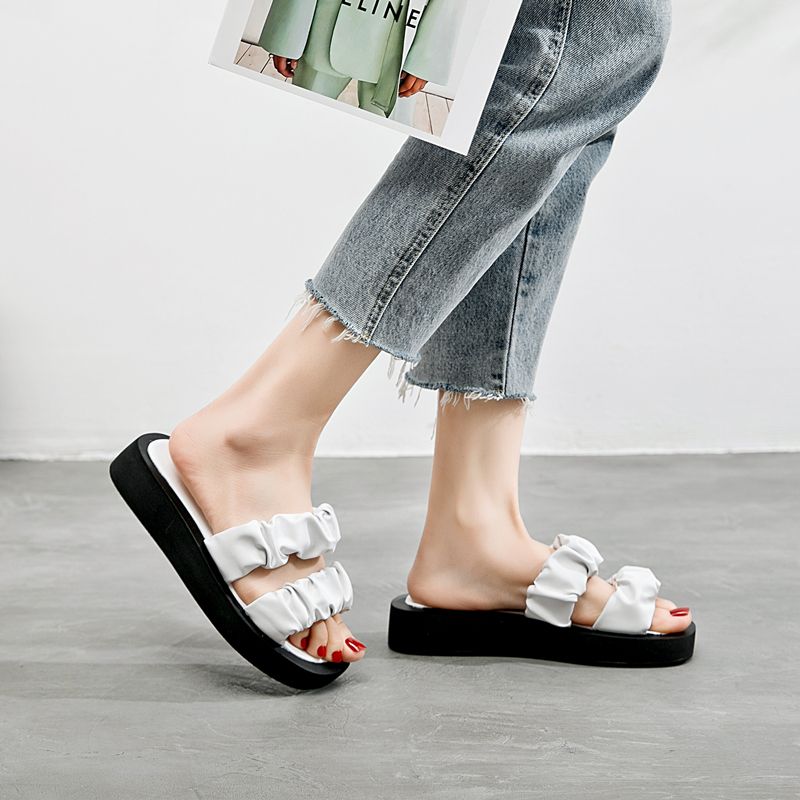 Any Dameszomerpantoffels - Zwart