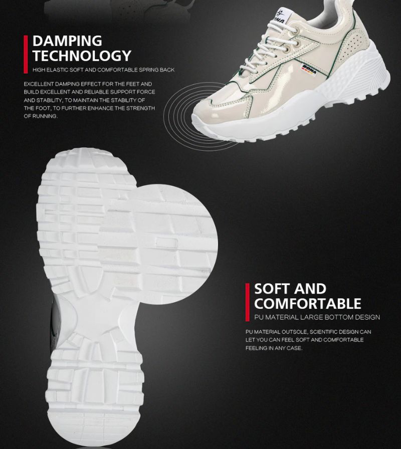 Anyi Dames Platform Outdoor Sneaker - Beige