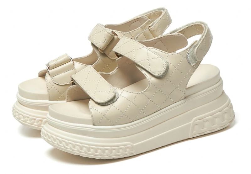 Apolinar Dames Platform Sandaal - Beige
