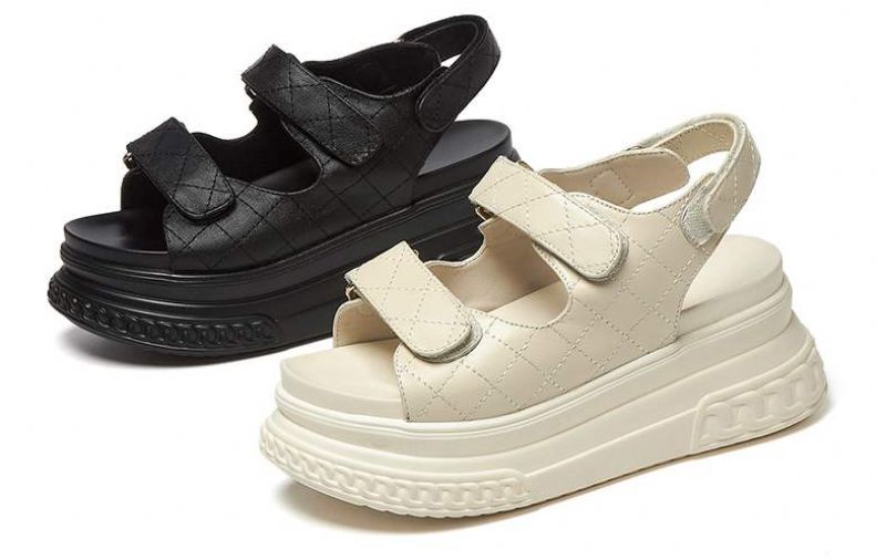 Apolinar Dames Platform Sandaal - Beige
