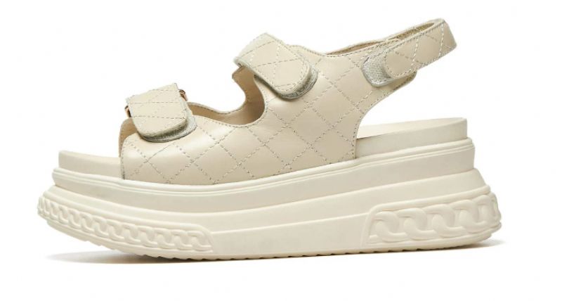 Apolinar Dames Platform Sandaal - Beige