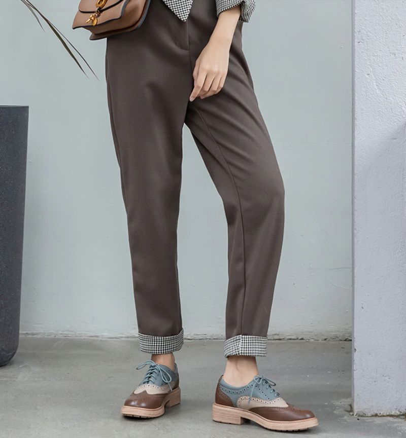 Aquamarine Dames Oxfords Schoenen - Bruin