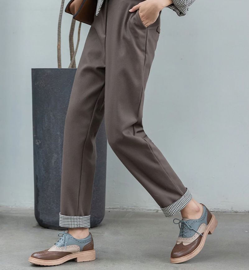 Aquamarine Dames Oxfords Schoenen - Bruin