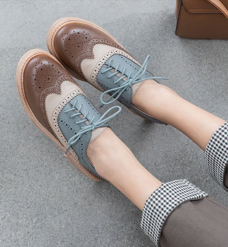 Aquamarine Dames Oxfords Schoenen - Bruin