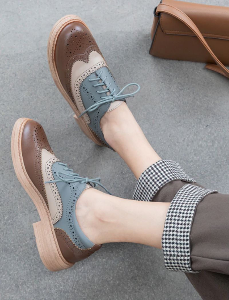 Aquamarine Dames Oxfords Schoenen - Bruin