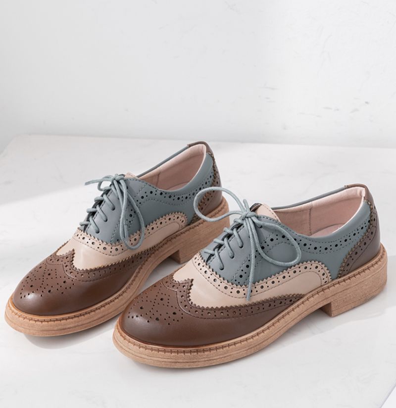Aquamarine Dames Oxfords Schoenen - Bruin