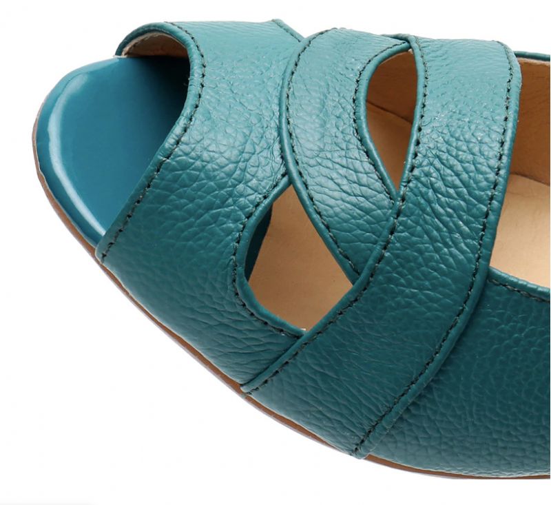 Aranza Dames Wedges Sandalen - Groen