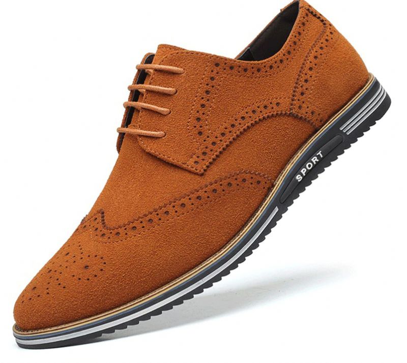 Arce Heren Loafers Geklede Schoenen - Oranje