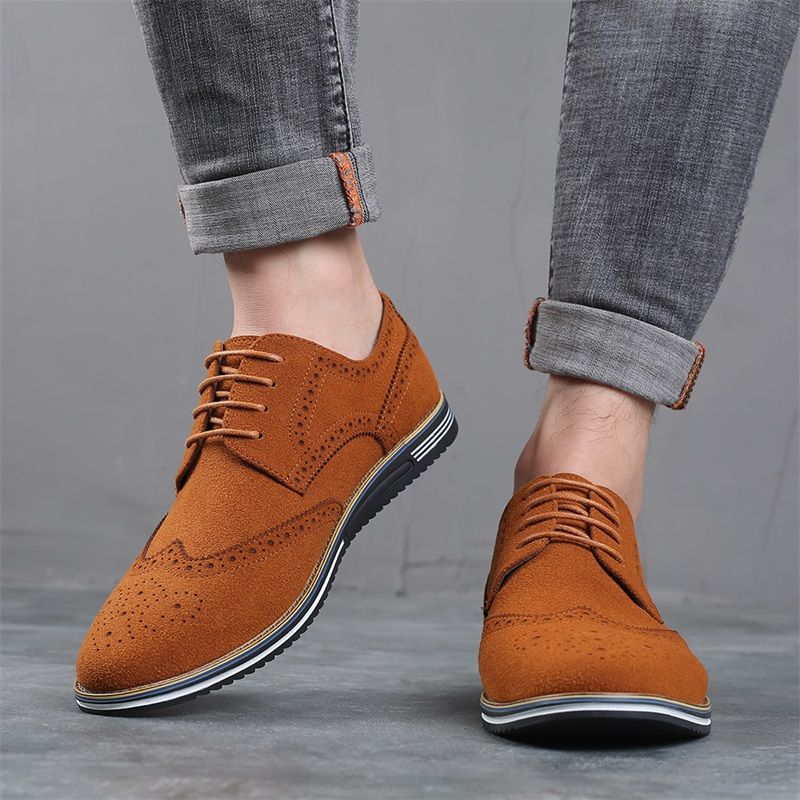 Arce Heren Loafers Geklede Schoenen - Oranje