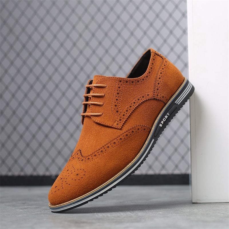 Arce Heren Loafers Geklede Schoenen - Oranje