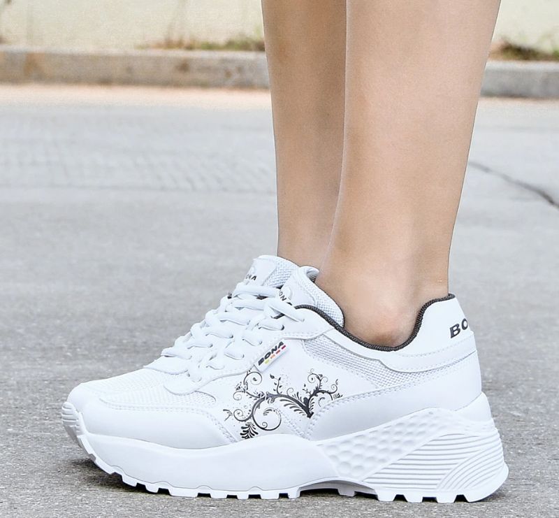 Archi Dames Comfortabele Ademende Sneaker - Wit