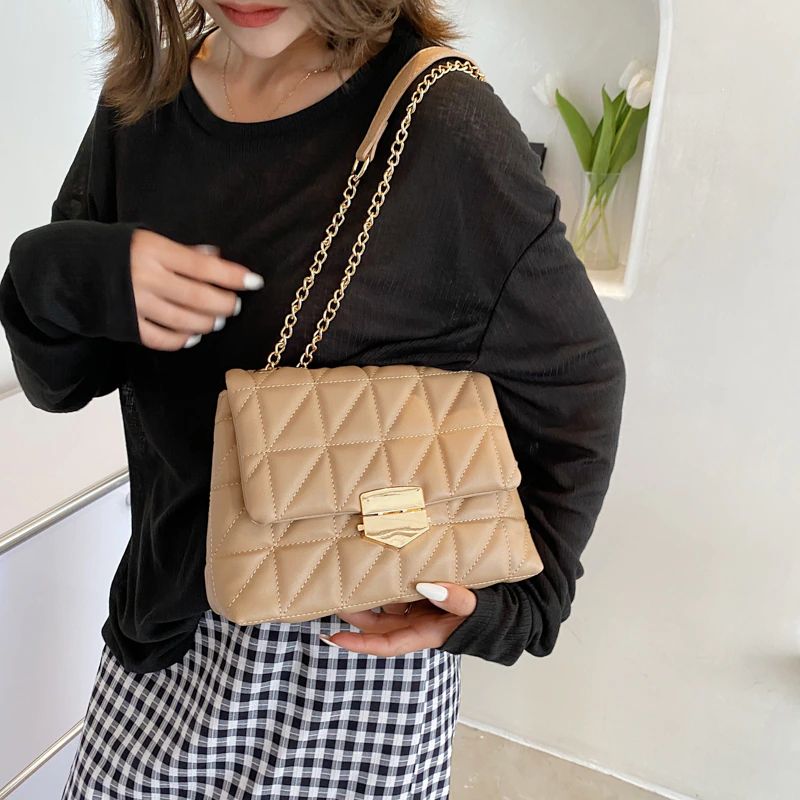 Archi Dames Kleine Hoge Kwaliteit Leren Crossbody Handtas - Zwart