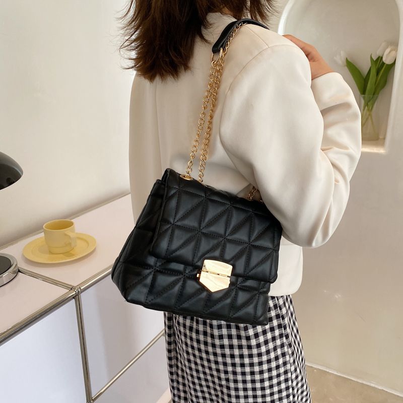 Archi Dames Kleine Hoge Kwaliteit Leren Crossbody Handtas - Zwart