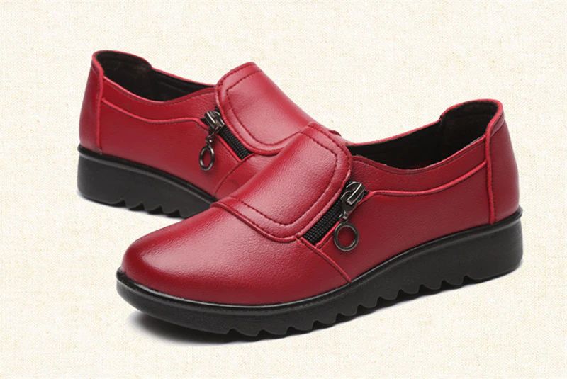 Argelia Dames Platte Platform Loafer - Zwart