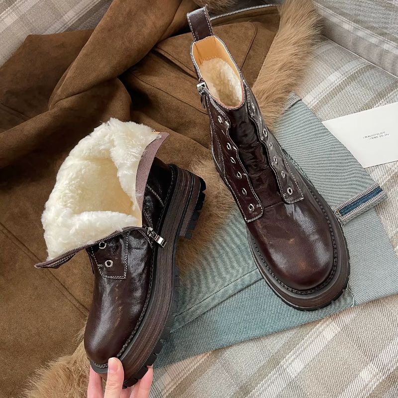 Ariana Dames Winter Enkellaarsjes - Zwart