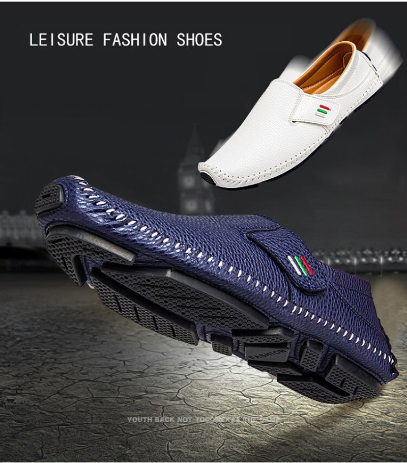 Arjona Heren Loafers Geklede Schoenen - Wit