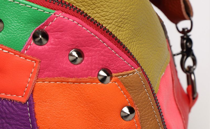 Arka Dames Leren Rugzak - Rood