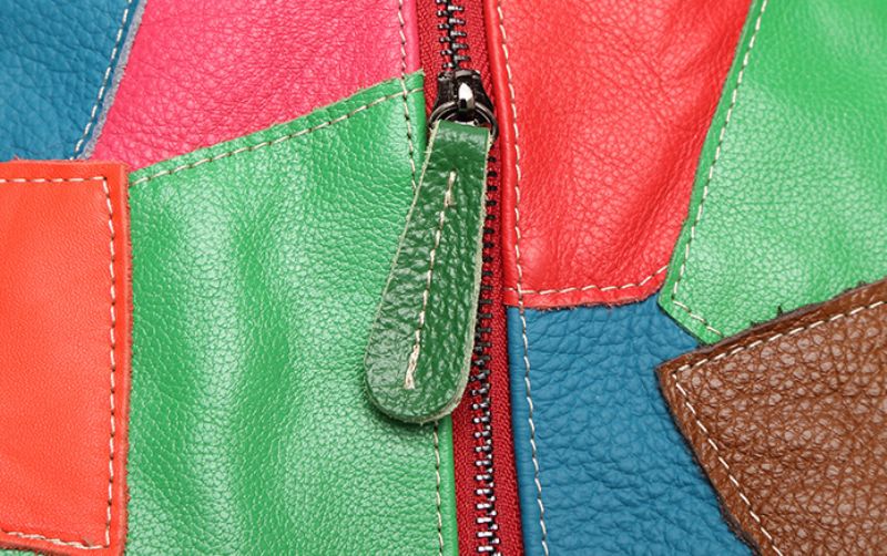 Arka Dames Leren Rugzak - Rood