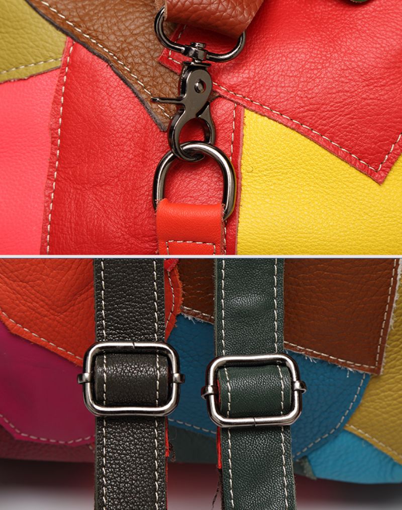 Arka Dames Leren Rugzak - Rood