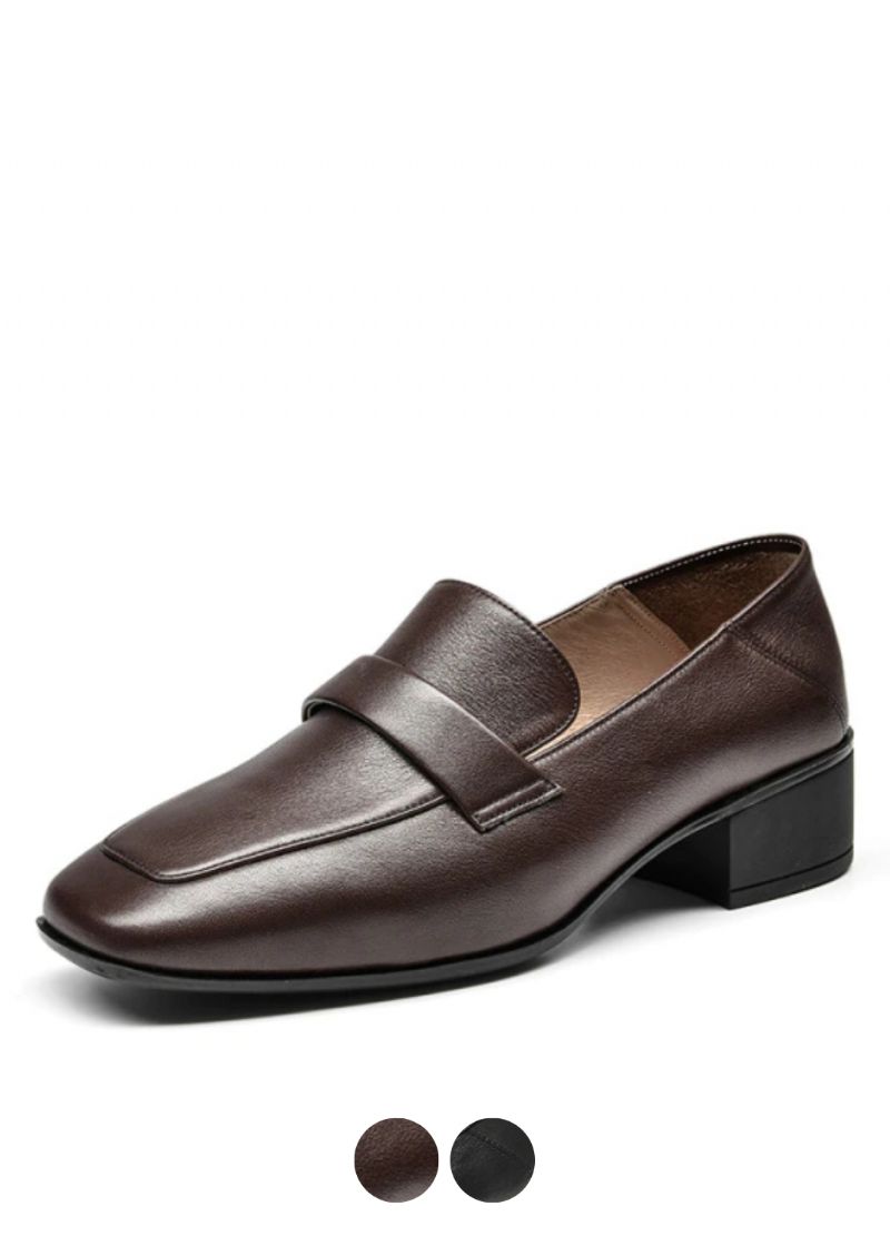 Armenia Damesschoenen Met Vierkante Neus En Platte Schoenen