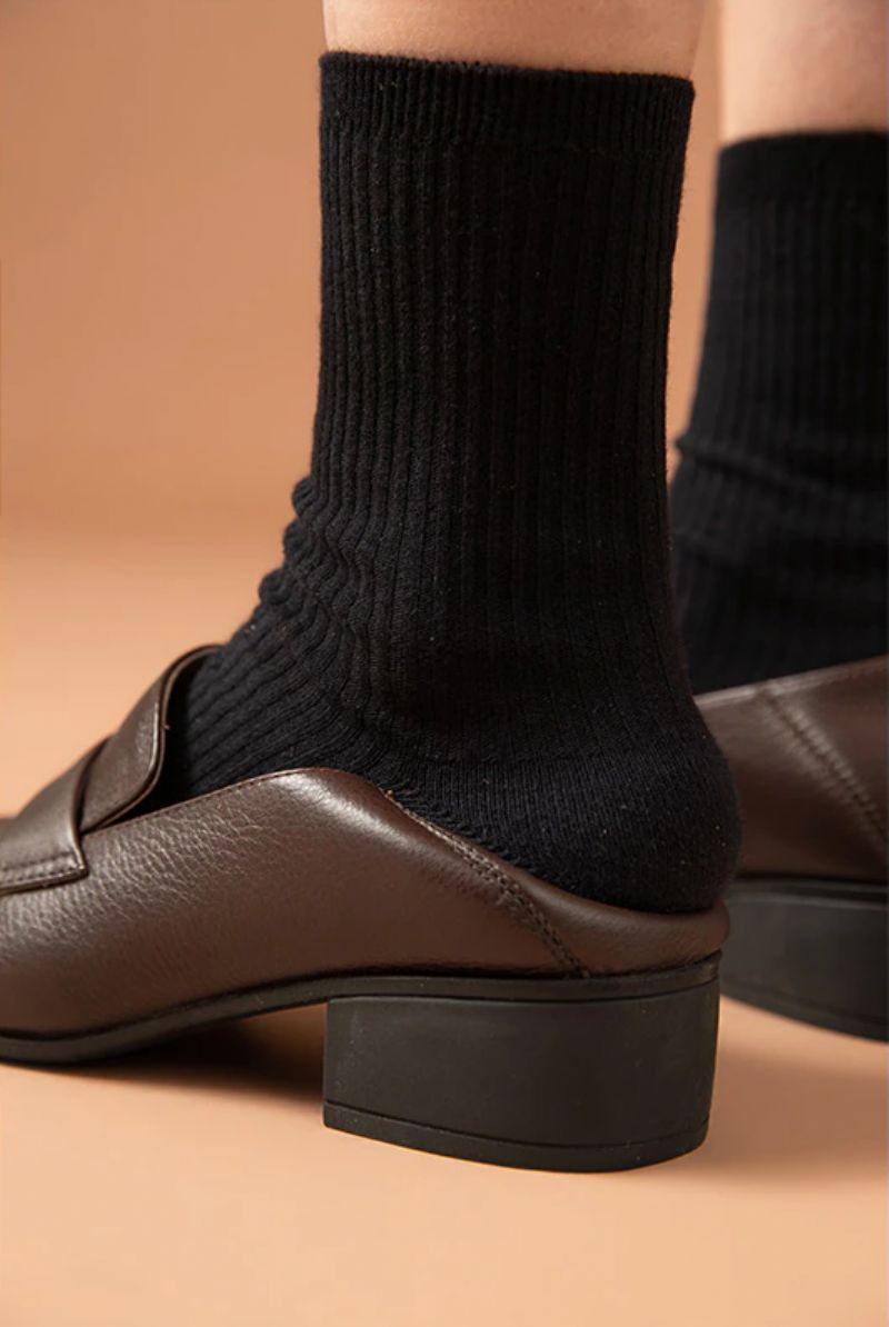 Armenia Damesschoenen Met Vierkante Neus En Platte Schoenen - Koffie