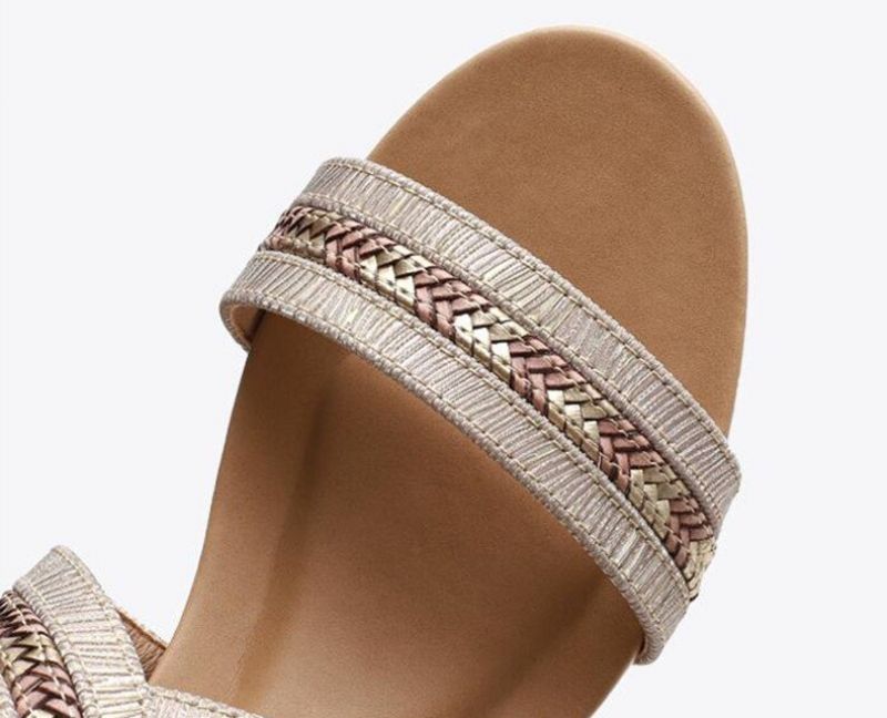 Arminia Hoge Sandalen Voor Dames Kwaliteitssandaal Met Wig - Zwart
