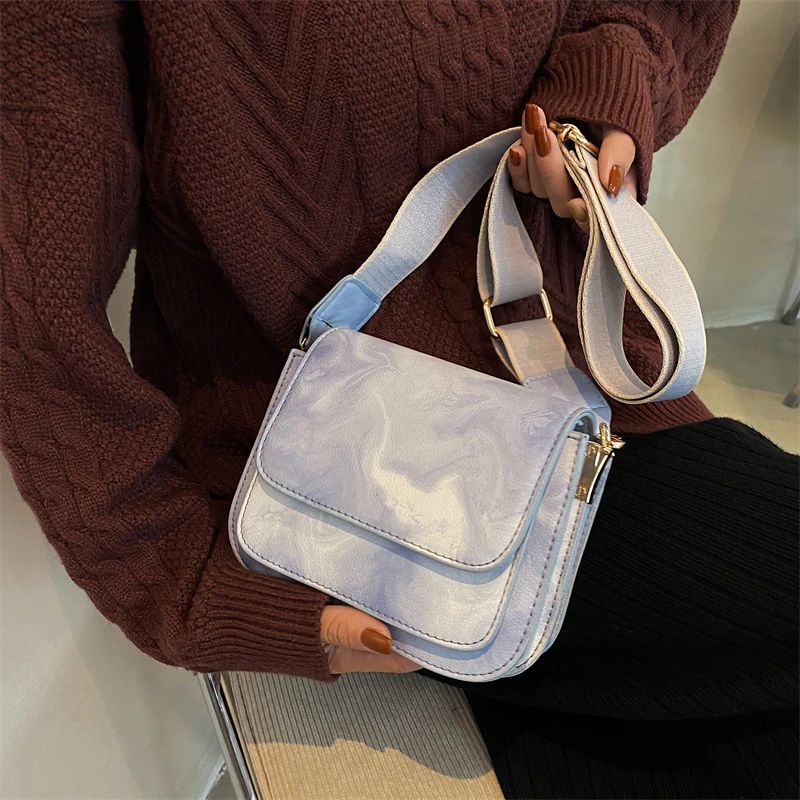 Asha Dames Mini Leren Schouder Handtas - Groen