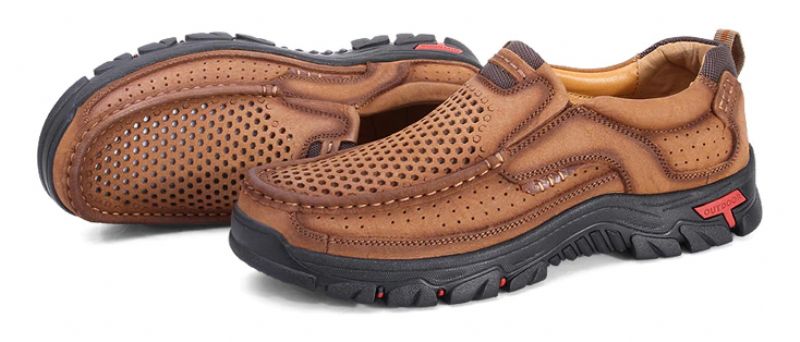 Asher Heren Loafer Schoenen - Bruin