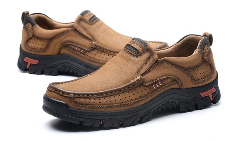 Asher Heren Loafer Schoenen - Bruin