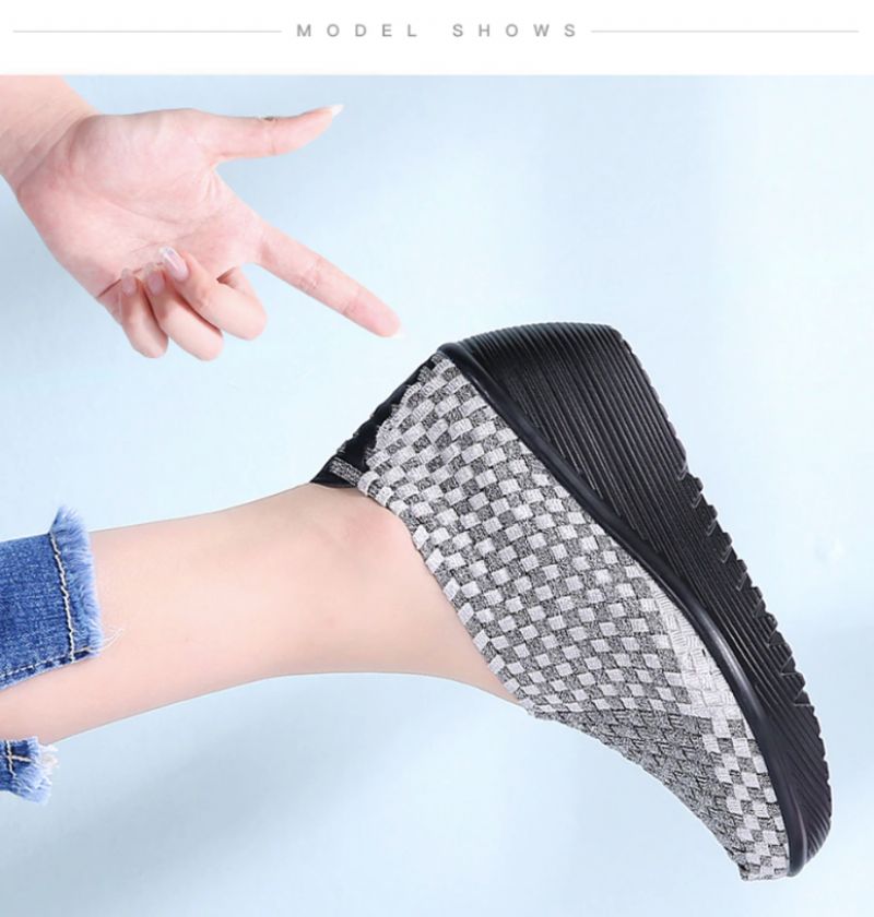 Astrid Dames Wedges - Grijs