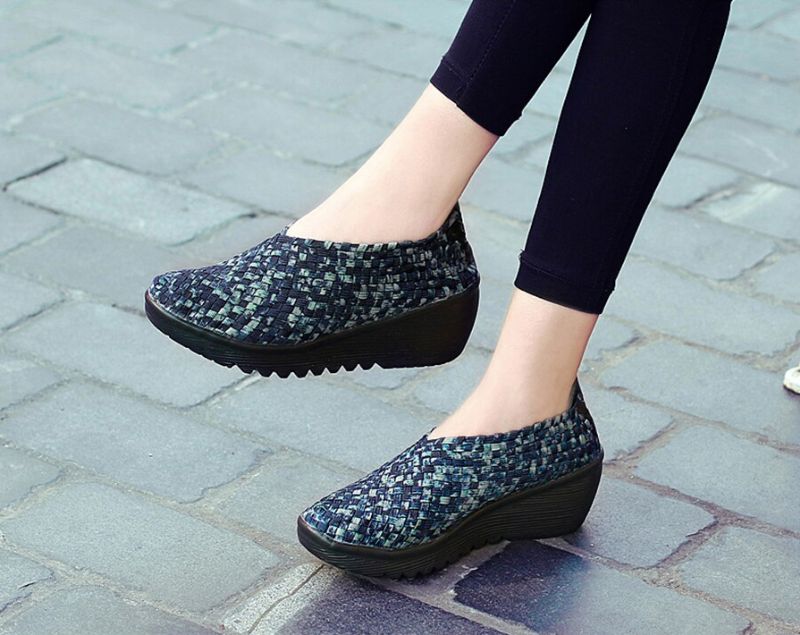 Astrid Dames Wedges - Grijs