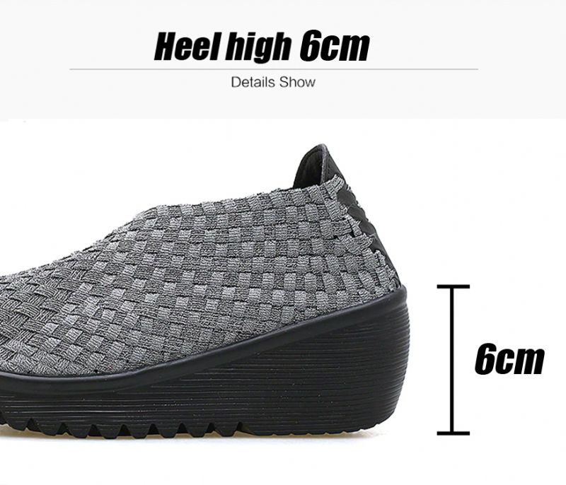 Astrid Dames Wedges - Grijs