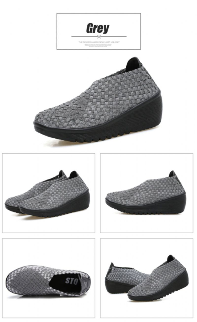 Astrid Dames Wedges - Grijs