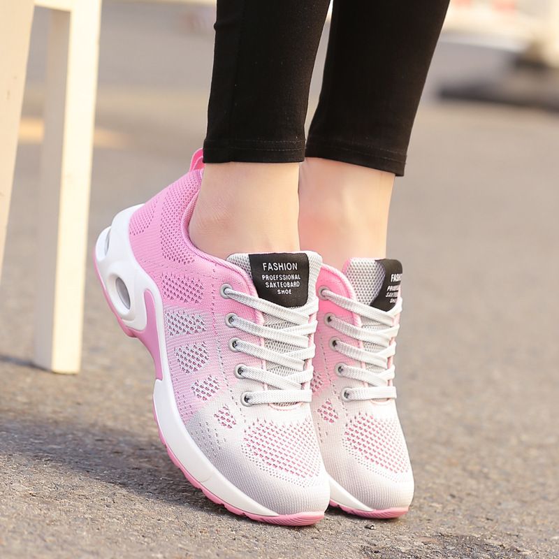 Atenea Dames Lichtgewicht En Ademende Sneaker - Roze