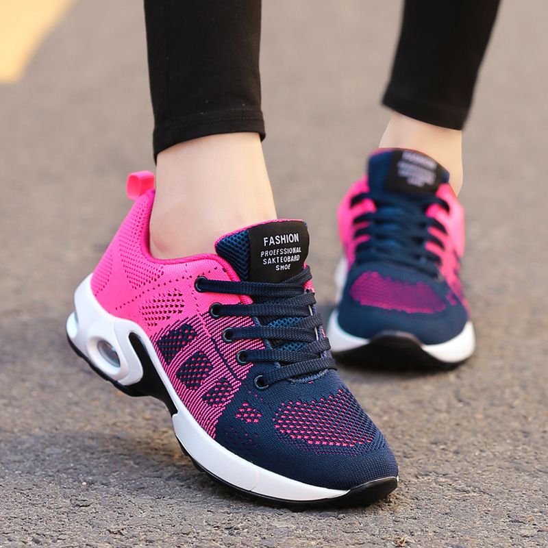 Atenea Dames Lichtgewicht En Ademende Sneaker - Roze