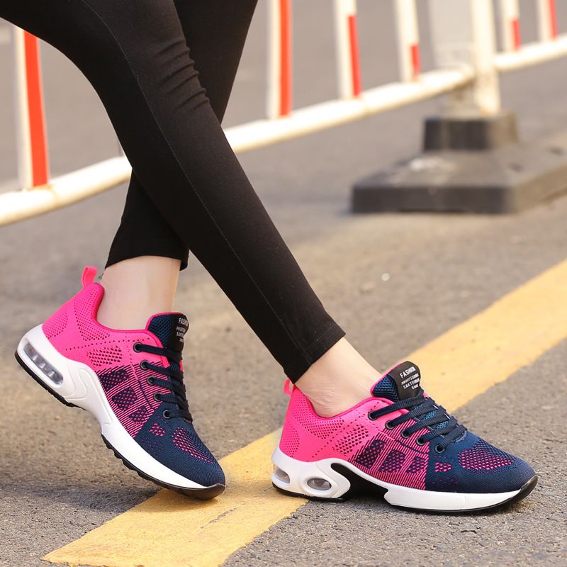 Atenea Dames Lichtgewicht En Ademende Sneaker - Roze